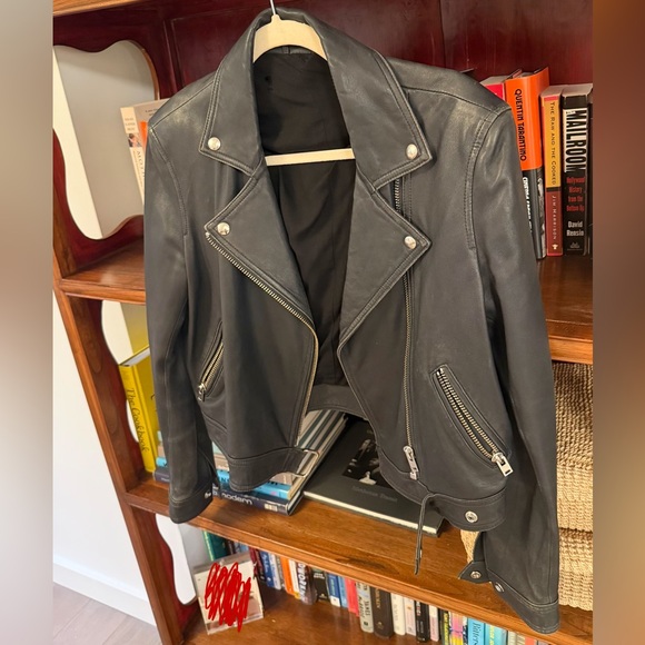 IRO Jackets & Blazers - Iro Kolmar leather jacket. Blue. Size M